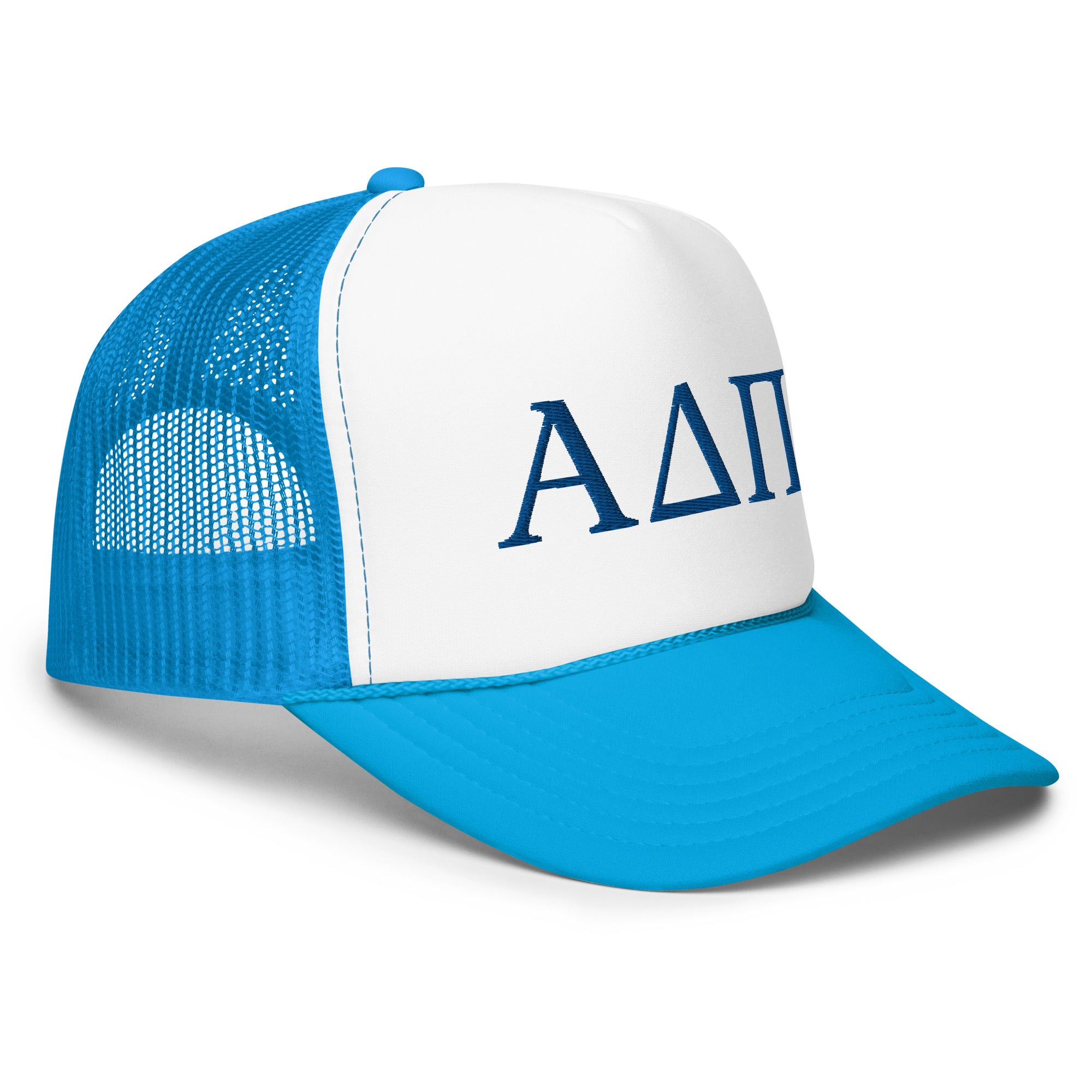 Alpha Delta Pi Embroidered Foam trucker hat