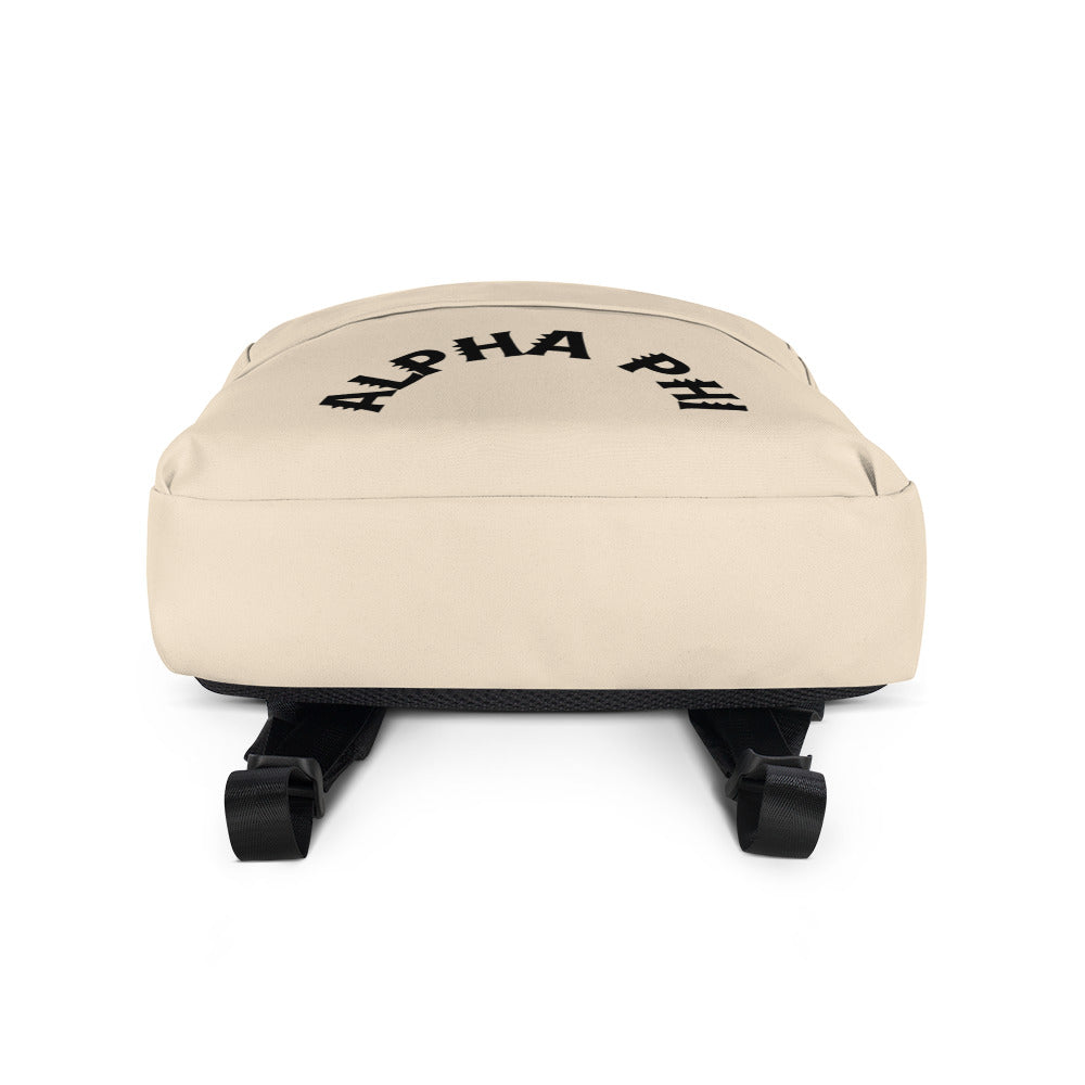 Alpha Phi Beige Babe Backpack