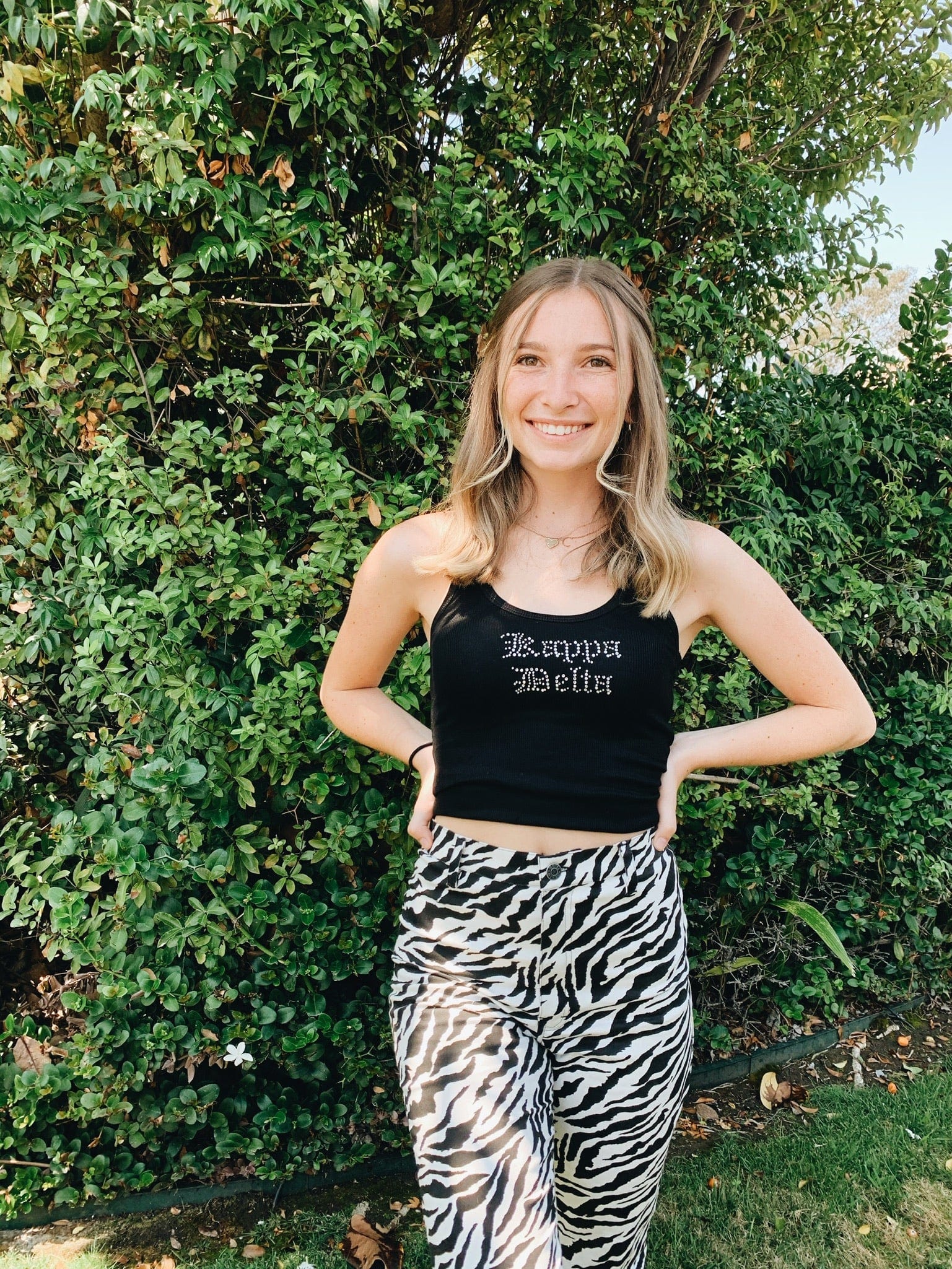 Black Bling Tank Kappa Delta