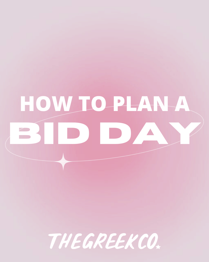 How to Plan a Sorority Bid Day - The Greek Co. Blog Post