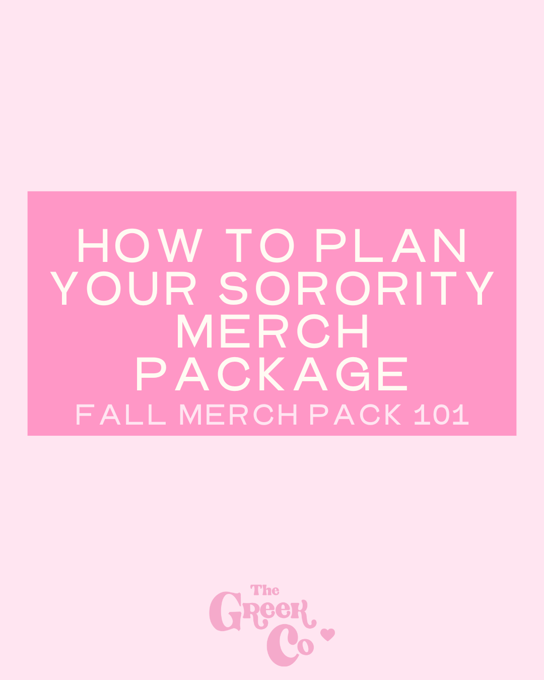 How to Plan Your Sorority Merchandise Package