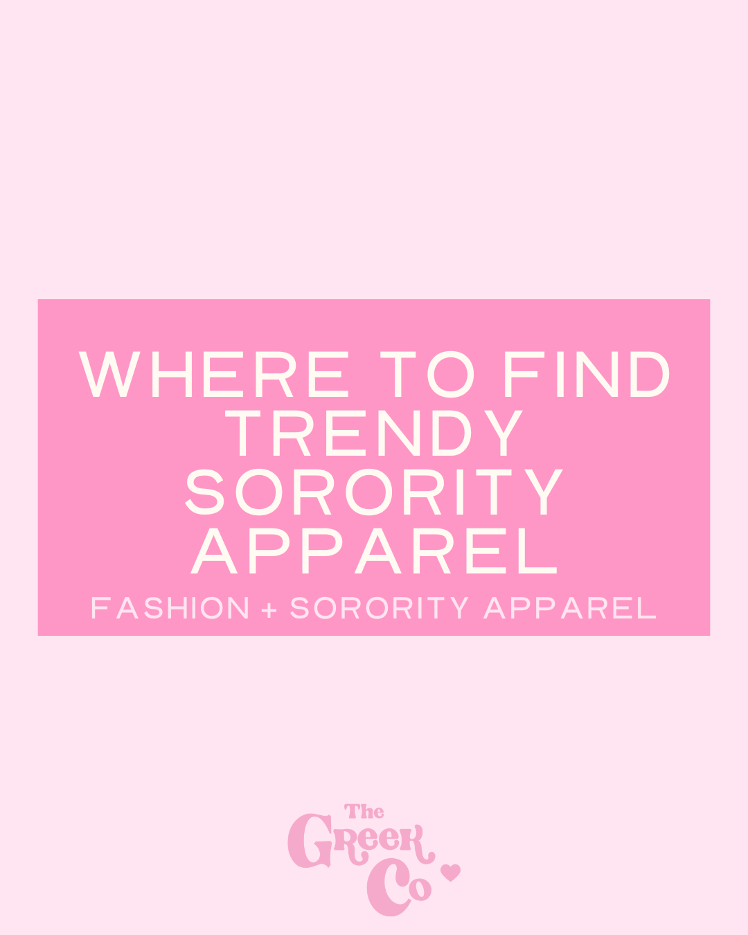 Where to Find Trendy Sorority Apparel: A Guide from The Greek Co