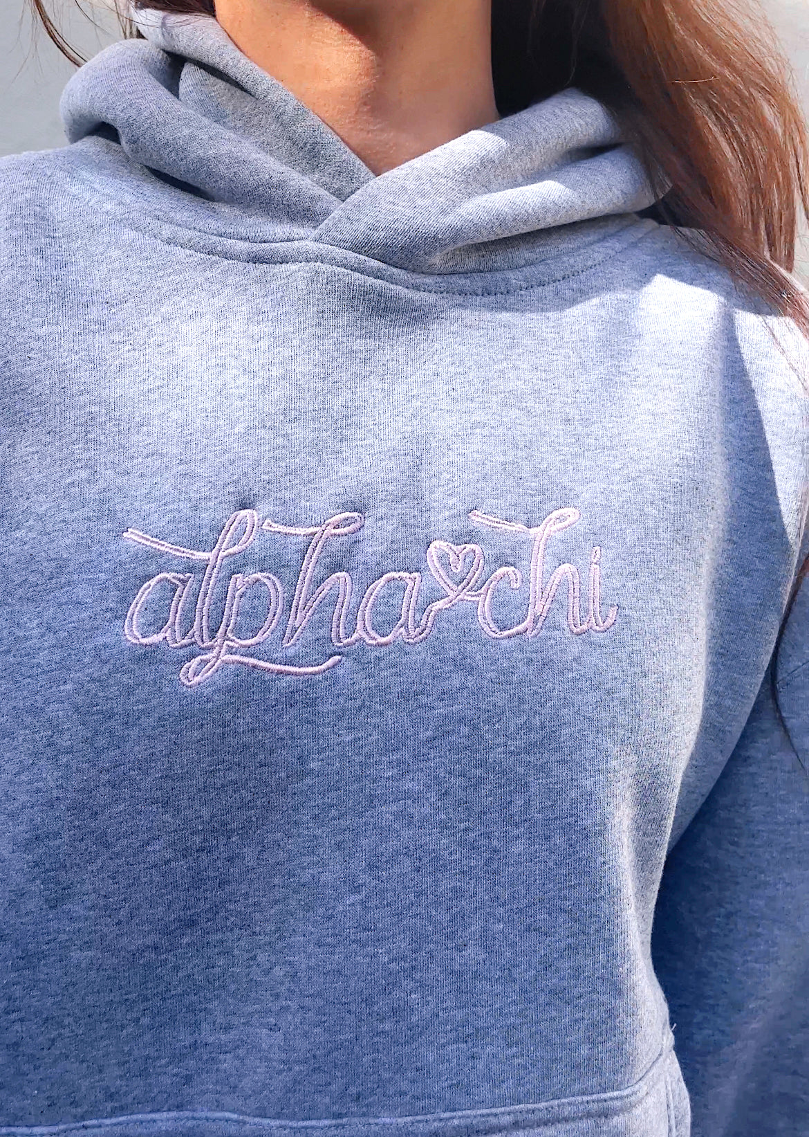 Alpha Chi Bow Embroidery Hoodie