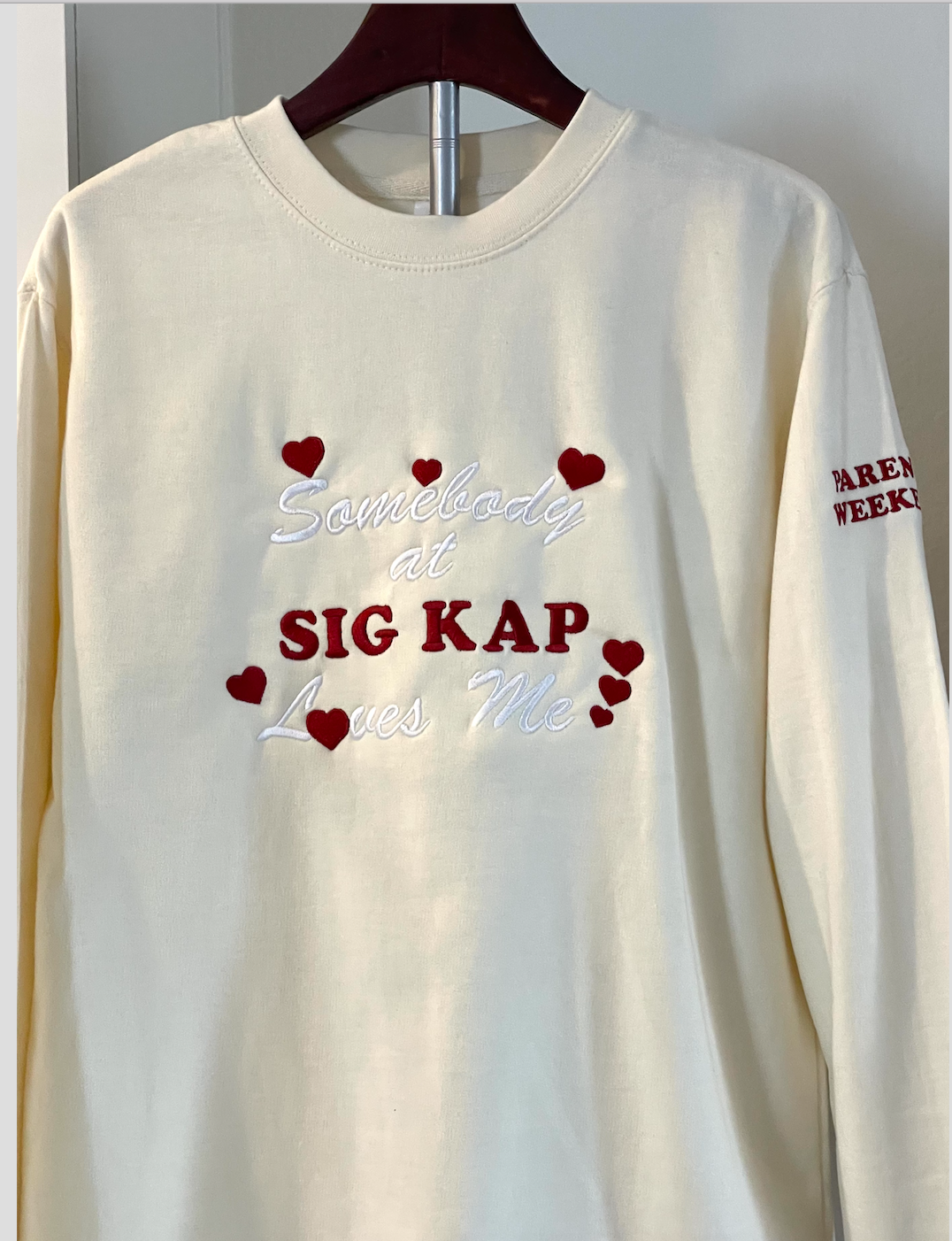 Somebody at Sig Kap Loves Me Crewneck