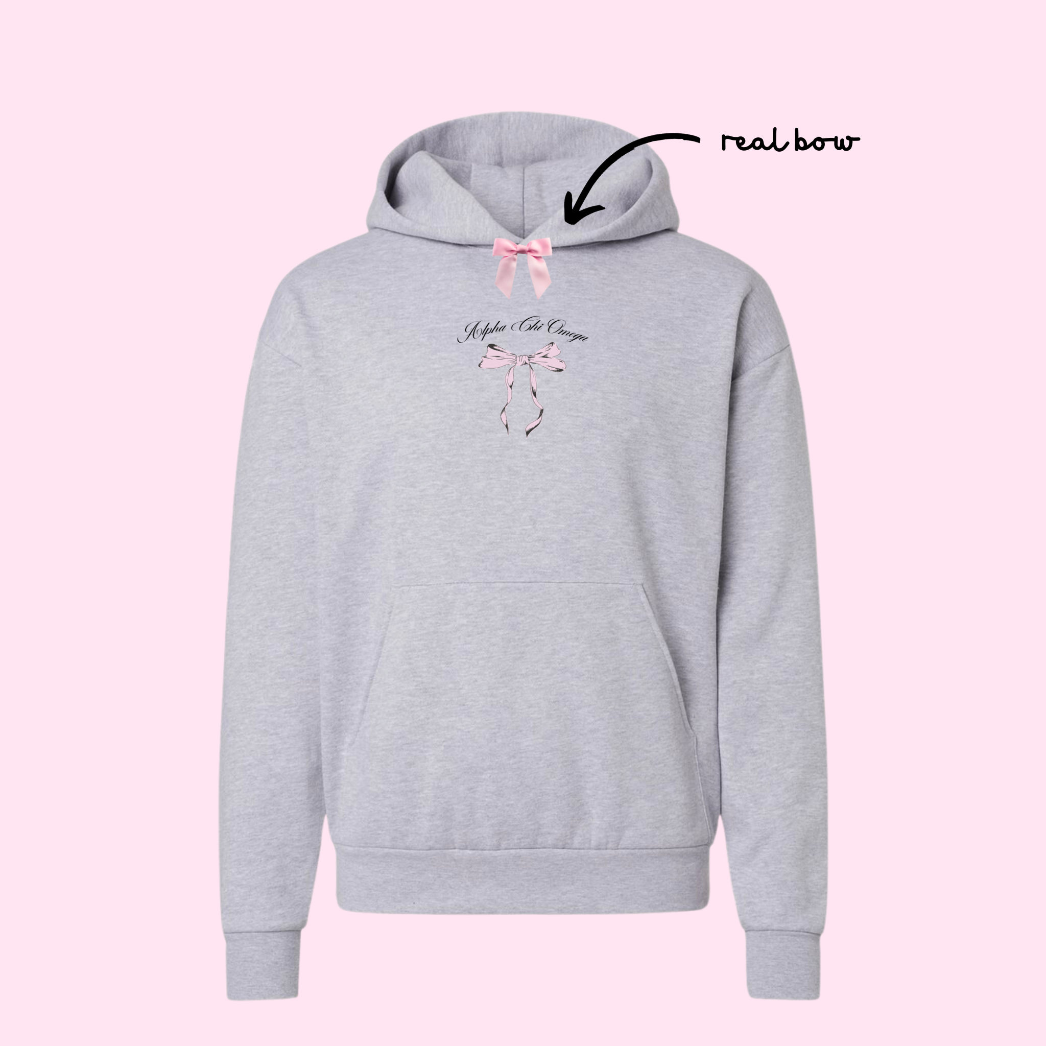 CSUSM AXO: Coquette Bow Hoodie