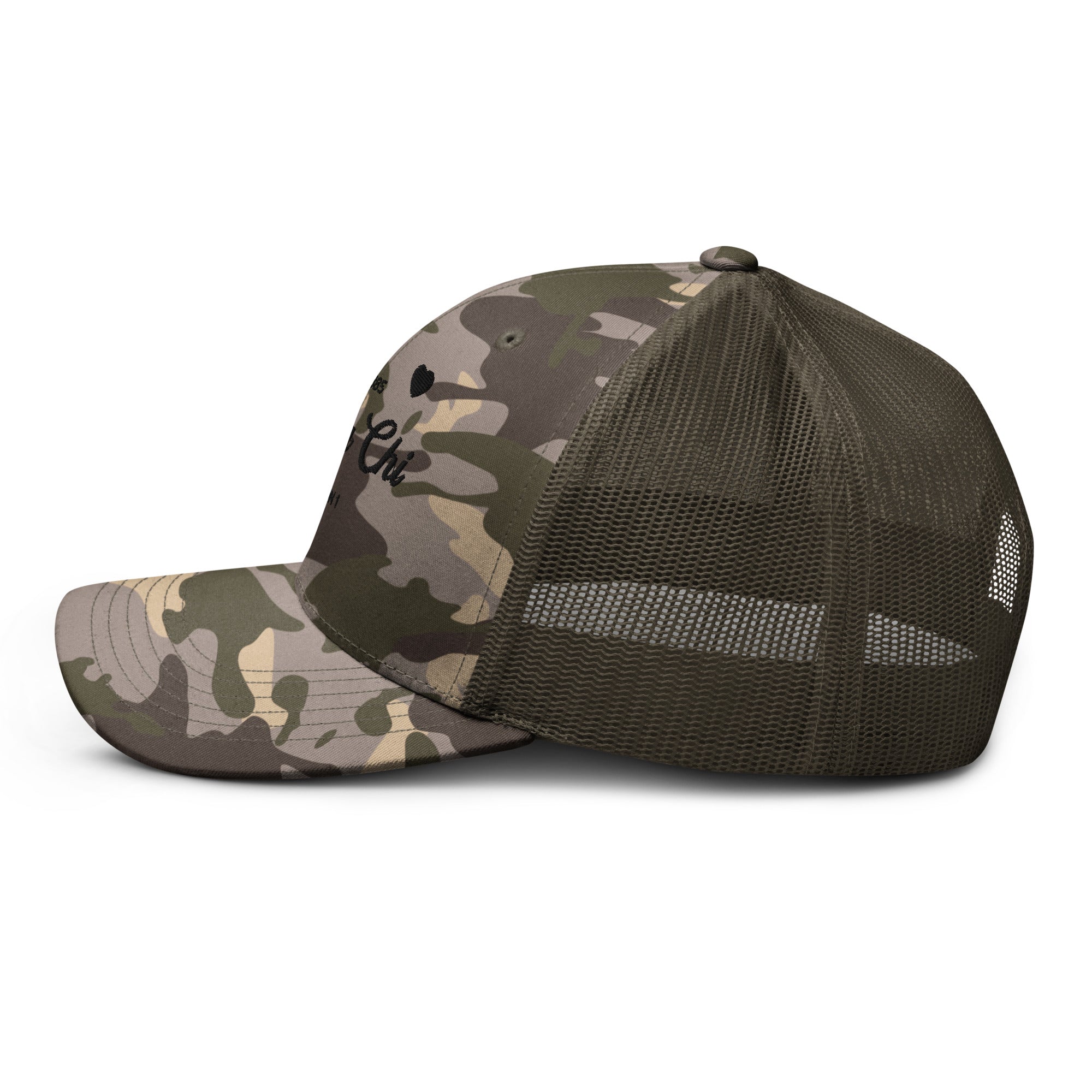 Alpha Chi Omega Camouflage trucker hat