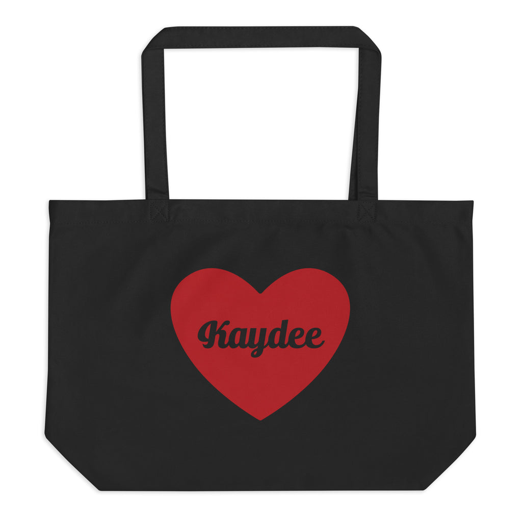 Kappa Delta Heart Large organic tote bag