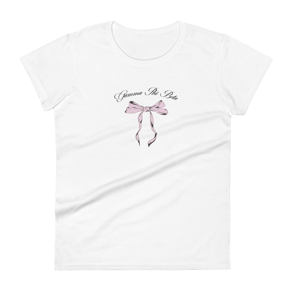 Gamma Phi Beta Tied in Pink Women's short sleeve t-shirt