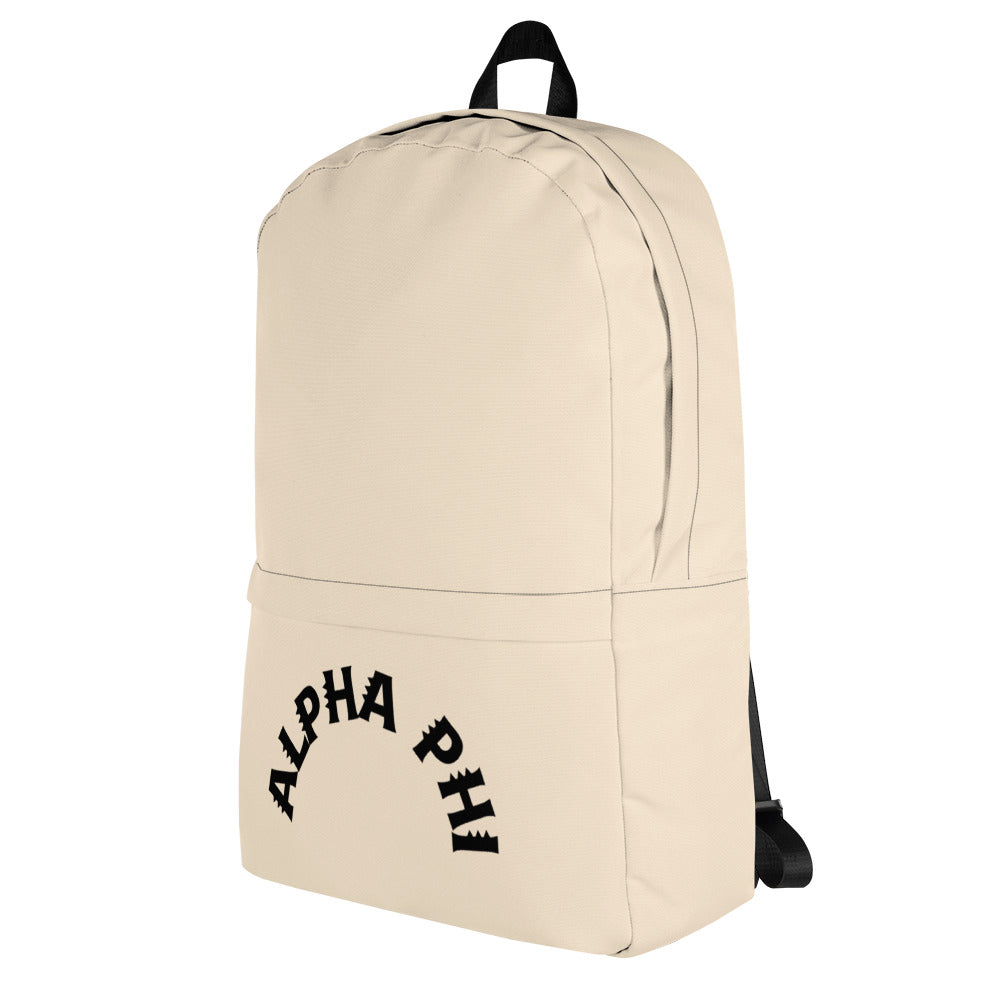 Alpha Phi Beige Babe Backpack