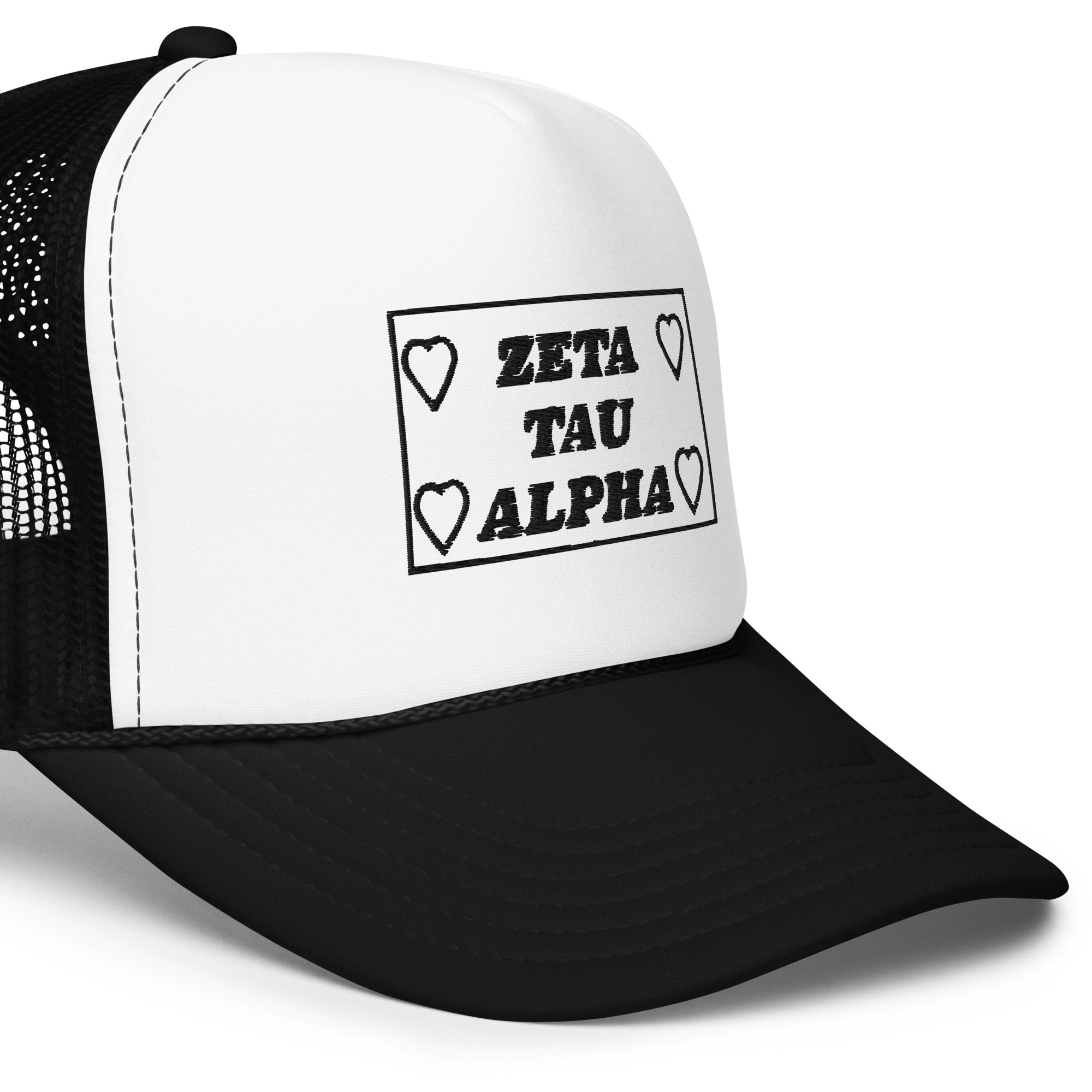 Zeta Tau Alpha Embroidered trucker hat
