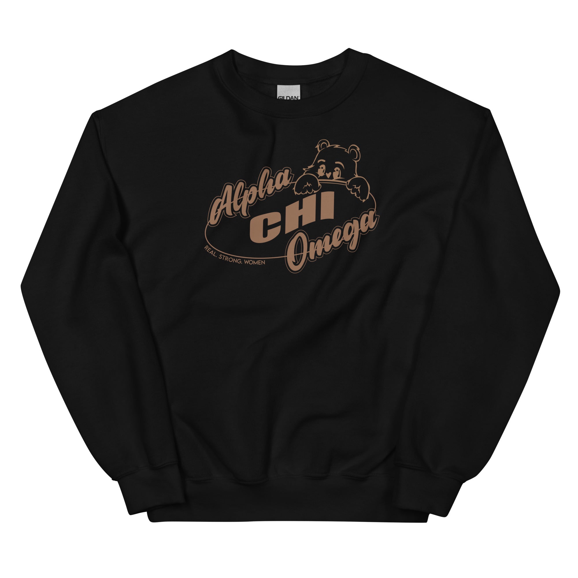 Alpha Chi Omega Beary Cute Crewneck Sweatshirt