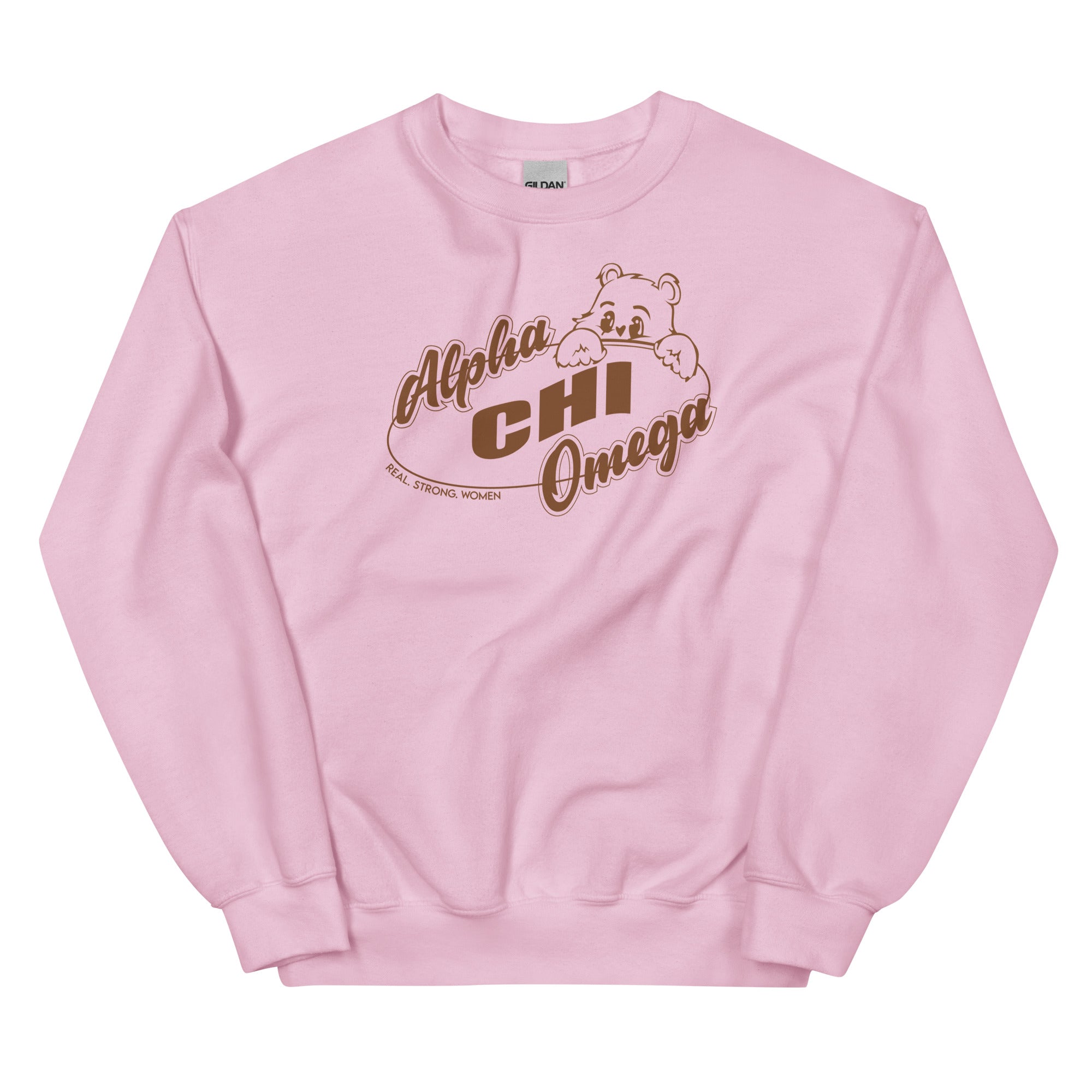 Alpha Chi Omega Beary Cute Crewneck Sweatshirt